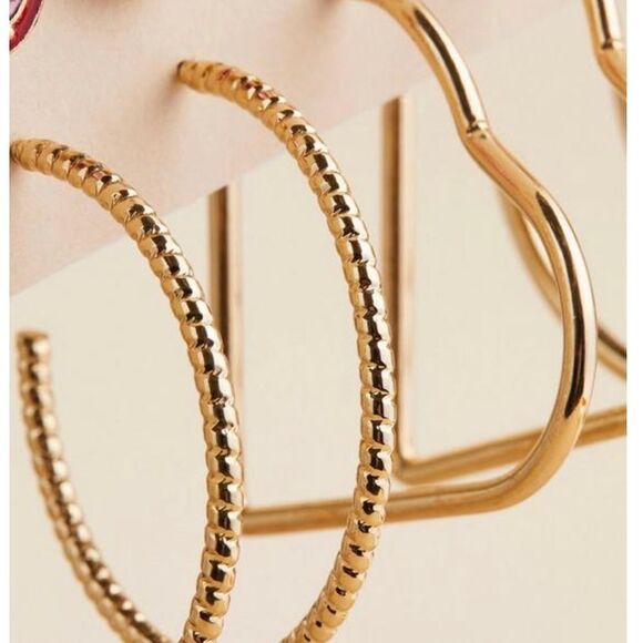 TORRID HOOP AND HEART STUDS EARRING SET - Picture 2 of 7